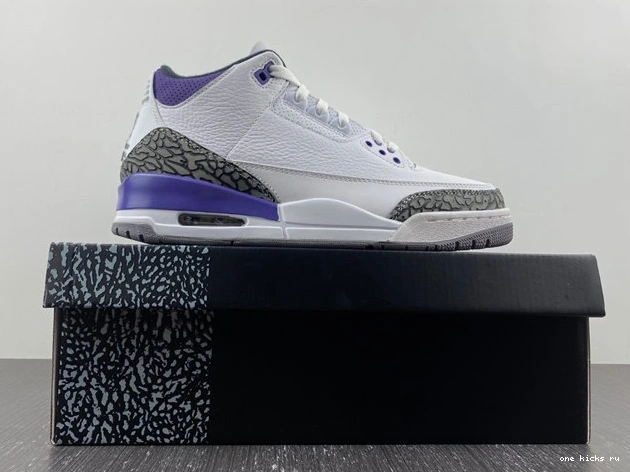Rep Onekick 3826 CT8532- Dark ZipUp Retro Iris Jordan 3 1014